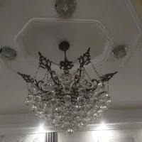 لوستر برنز کریستالی|لوستر و چراغ آویز|تهران, امیر بهادر|دیوار