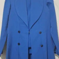 کت و شلوار دوخت زنانه آبی سایز ۴۴ قابل تغییر تا ۴۶