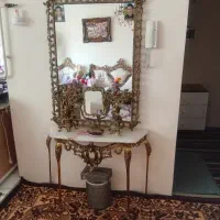 آینه وکنسول اصل برنز قدیمی،سالم وبدون ایراد