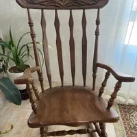 ساعت ایستاده و صندلی راک درحد نو چوب
