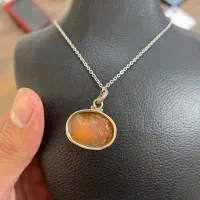 آویز عقیق خطی کوفی کهنه|کلکسیون اشیاء عتیقه|مشهد, آزادشهر|دیوار