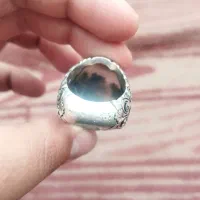 انگشتر شجر تک درخت کلکسیونی رکاب سیاه قلم|جواهرات|میاندوآب, |دیوار