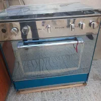 اجاق گاز طرح فر استیل و کابینت فلزی