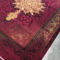 فرش گل مروارید ۱۲۰۰شانه طوسی ۱۲متری بافت روتین