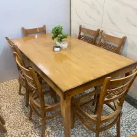 میز نهار خوری چستر شیش نفره فروش ویژه|میز و صندلی غذاخوری|اصفهان, رهنان|دیوار