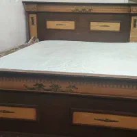 تخت چوبی دو نفره با خوش خواب