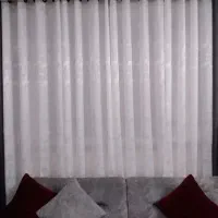 ۴ عدد پنل پرده حریر پتینه ارتفاع ۲ مترو ۷۰ سانت|پرده، رانر، رومیزی|اصفهان, شاه پسند|دیوار