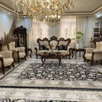 مبلمان سبک استیل هفت نفره تمام چوب راش پارچه ترک|مبلمان خانگی و میز عسلی|تهران, بهمن یار|دیوار