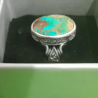 یک عدد انگشتر فیروزه با رکاب نقره