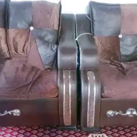 یه دست مبل هفت نفره چرم پارچه ای