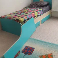 سرویس خواب کودک و نو جوان با محافظ قابل باز کردن|تخت و سرویس خواب|شیراز, قدوسی غربی|دیوار