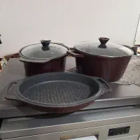 تابه رژیمی.تابه گریل.قابلمه گرانیت سایز ۳۲
