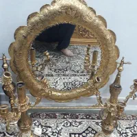 آینه وشمعدان برنجی