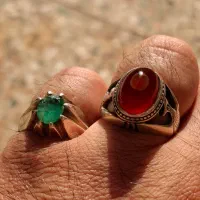 انگشتر باباقوری تک خال