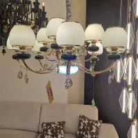 لوستر ۱۲ شعله دو طبقه وارداتی
