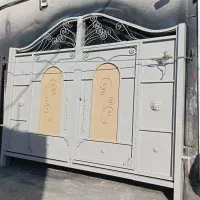 درب آهنی دروازه روباز حیاط پارکینگ ویلایی باغی|مصالح و تجهیزات ساختمان|اردبیل, |دیوار