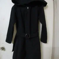 اورکت مشکی جنس پارچه فوتر قد ۸۹ و کمر خور|لباس|کرج, شهرک اوج|دیوار
