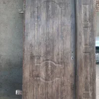 فروش درب چوبی دو لنگه همراه با چارچوب اآهنی