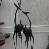 دو غزال چوبی