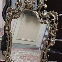 آینه و شمعدان،برنجی،آینه