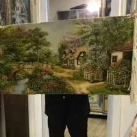 تابلو فرش تبریز منظره|تابلو فرش|کرج, عظیمیه|دیوار