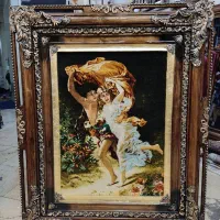 تابلو فرش دستبافت. آذرخش چله ابریشم.