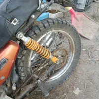 موتورسیکلت جمع شده و شاسی موتورسیکلت|موتورسیکلت|خاروانا, |دیوار