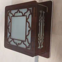 چراغ سقفی چوبی|لوستر و چراغ آویز|ایلام, |دیوار