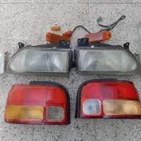 ست کامل چراغ جلو و عقب پراید صبا