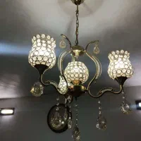 دو عدد لوستر سه شاخه