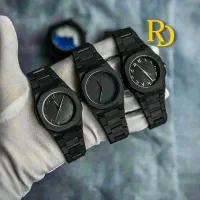 ساعت مچی مردانه پرشین بلک/تمام مشکی قفل پروانه ای