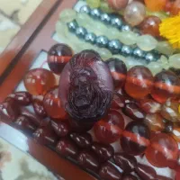 سنگ انگشتر طرح دار عقیق