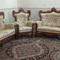 مبل سلطنتی همراه با میز عسلی|مبلمان خانگی و میز عسلی|قم, سراجه (۱۵ خرداد)|دیوار