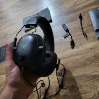 هدست گیمینگ razer بلک شارک ریزر  v2 + sound card|قطعات و لوازم جانبی رایانه|تهران, استخر|دیوار