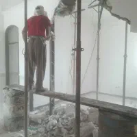 تخریب و تعمیرات،کنده کاری،گچکاری و لکه گیری|خدمات پیشه و مهارت|بوشهر, |دیوار