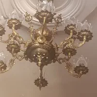 فروش دوعدد لوستر برنز