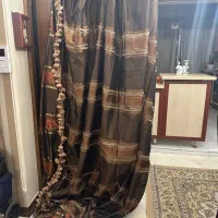 والان پرده قهوه ای ۲ عدد