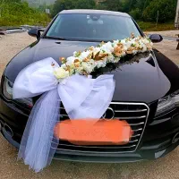 اموزش گل ارایی ماشین عروس و کار