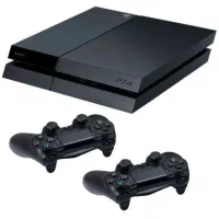 Ps4 fat 500 بهمراه پایه شارژر
