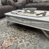 مبل ۷نفره طوسی .میزوگلمیز.جاکفشی ست|مبلمان خانگی و میز عسلی|شیراز, شهرک مخابرات|دیوار