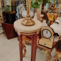 میز تلفن/ آباژور/ گلدان کنار سالنی چوبی|میز تلفن|تبریز, |دیوار