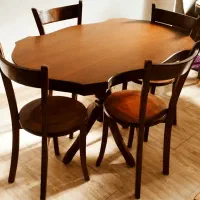 میز ناهارخوری ۴ نفره تمام چوب راش