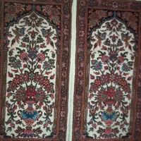 دو تخته قالیچه دست یافت ریز بافت نو نو