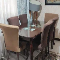 میز ناهار خوری 6 نفره چوب