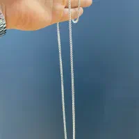 گردنبند و دستبند مردانه نقره