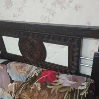 تخت خواب دو نفره اصل چوب راش