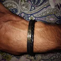 با عرض سلام دستبند چرمی پلاک طلا