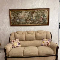 نیم ست راحتی ۵ نفره پارچه رویه مخمل