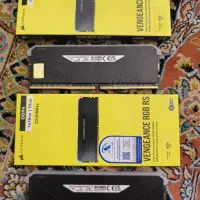 دو عدد رم RAM 16gb 3200mhz ddr4 corsair vengeance