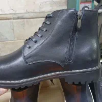 نیم بوت کوتاه تمام چرم مردانه با زیره تیمبرلند